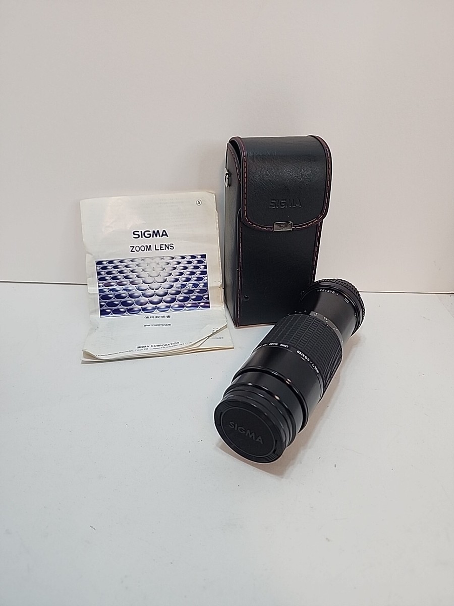 SIGMA ZOOM-KⅢ 1:3.5〜4  f=75〜210mm φ52 SIGMA ZOOM-K III 1:3.5-4.5 f=75-210mm Multi Coated Lens 52mm