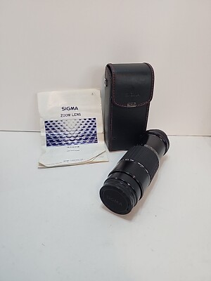 SIGMA Zoom K III 1:3.5-4.5 f = 75~210mm With Case Filter Lens Hood Made In Japan