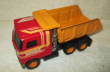 Buddy L Dump Mini Box Steel Truck Red Yellow Toy Vintage JAPAN