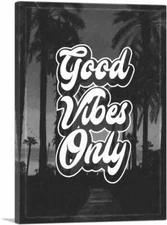 ARTCANVAS Good Vibes Only Motivational Canvas Art Print