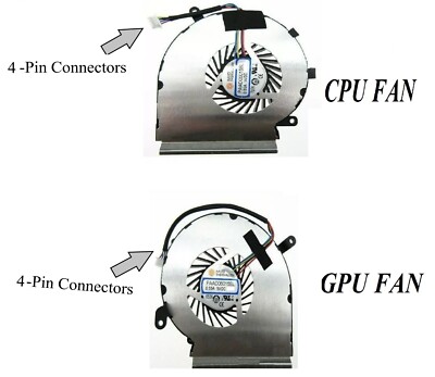 Neue CPU & GPU Lüfter 4-Pin PAAD06015SL für MSI GE62VR GP62VR GP62MVR