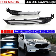 Daytime Running Lights LED DRL Fog Lamp Replacement Bumper For Mazda CX-8 CX-5