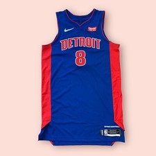Nike NBA Detroit Pistons Wayne Ellington Game-Issued #8 Blue Jersey Size 48+6