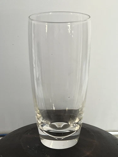 Steuben Signed Crystal Highball Glasses. Beautiful clarity, Dimpled