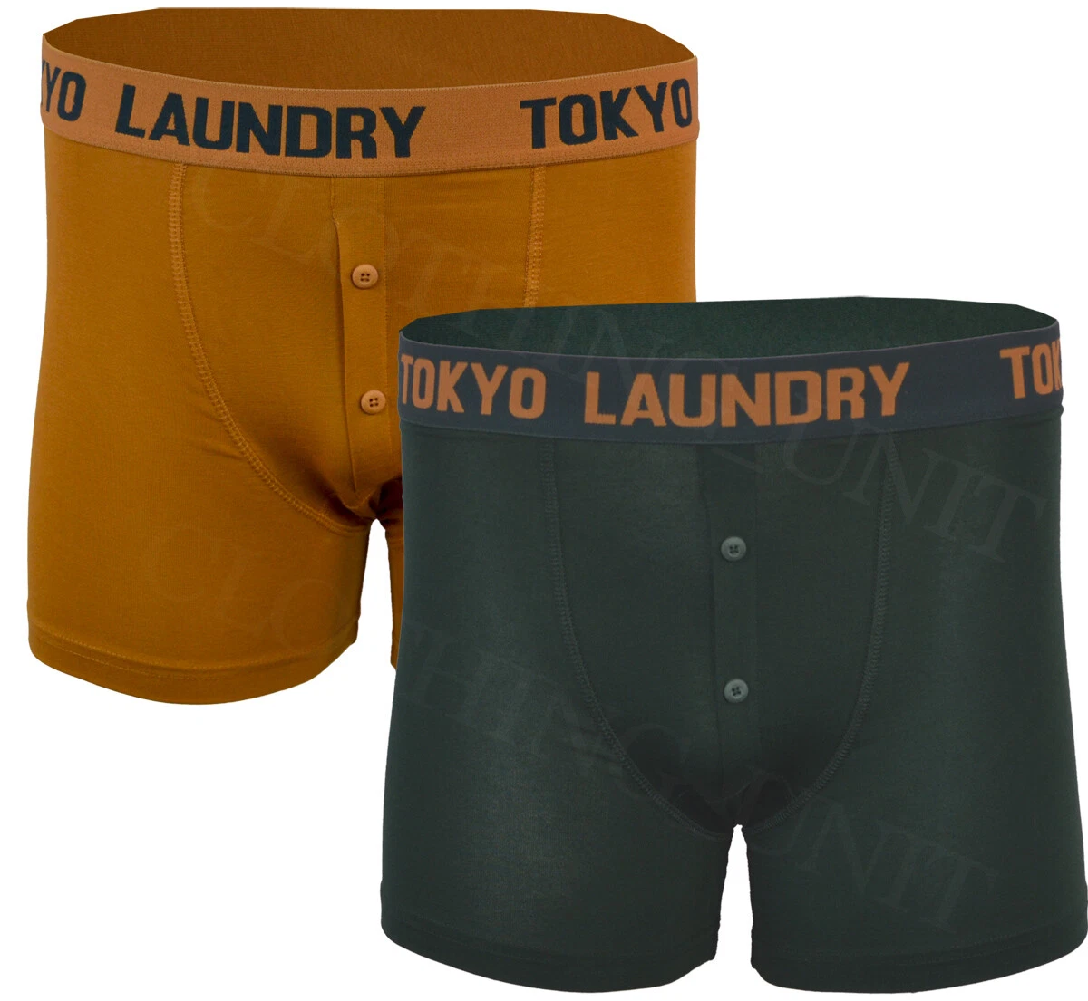 Mens Tokyo Laundry 2 Pack Boxer Shorts Cotton Rich Stretch Underwear S XXL
