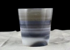 Hand Carved Natural Chalcedony Agate 1305 Ct Whiskey Glass Gemstone Home Decor