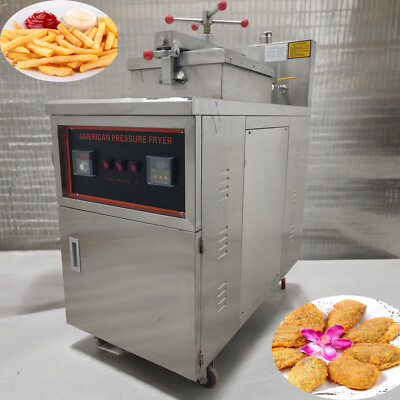 LP Gas 45L Commercial Chicken Deep Fryer Machine CNC High Pressure Frying Stove
