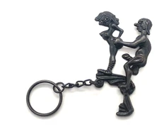 NOS Vintage Sex Moveable Funny Man & Woman Position XXX Keychain