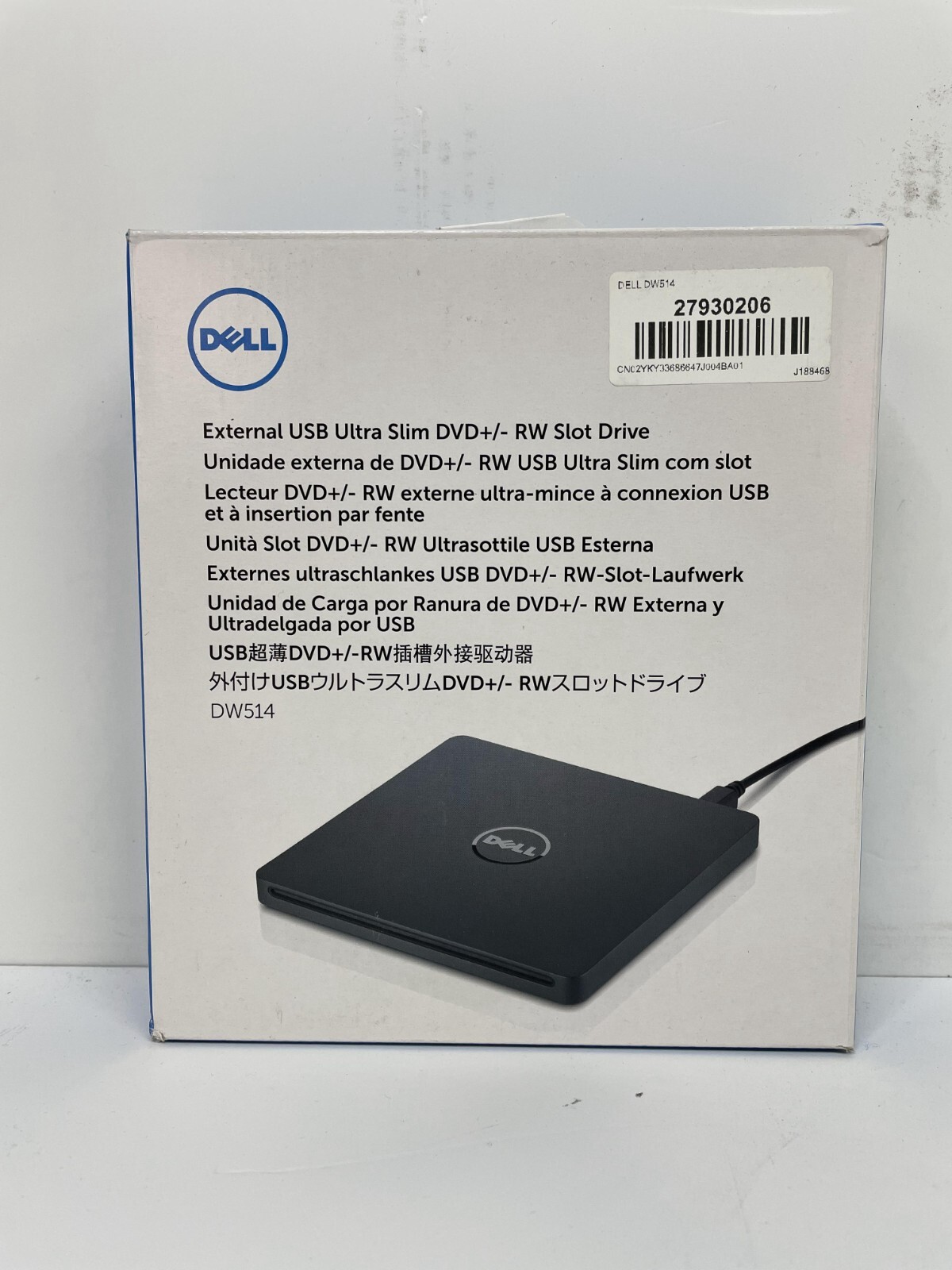 Dell DW514 External USB 2.0 Ultra Slim DVD+/RW SlotLoad Drive Burner