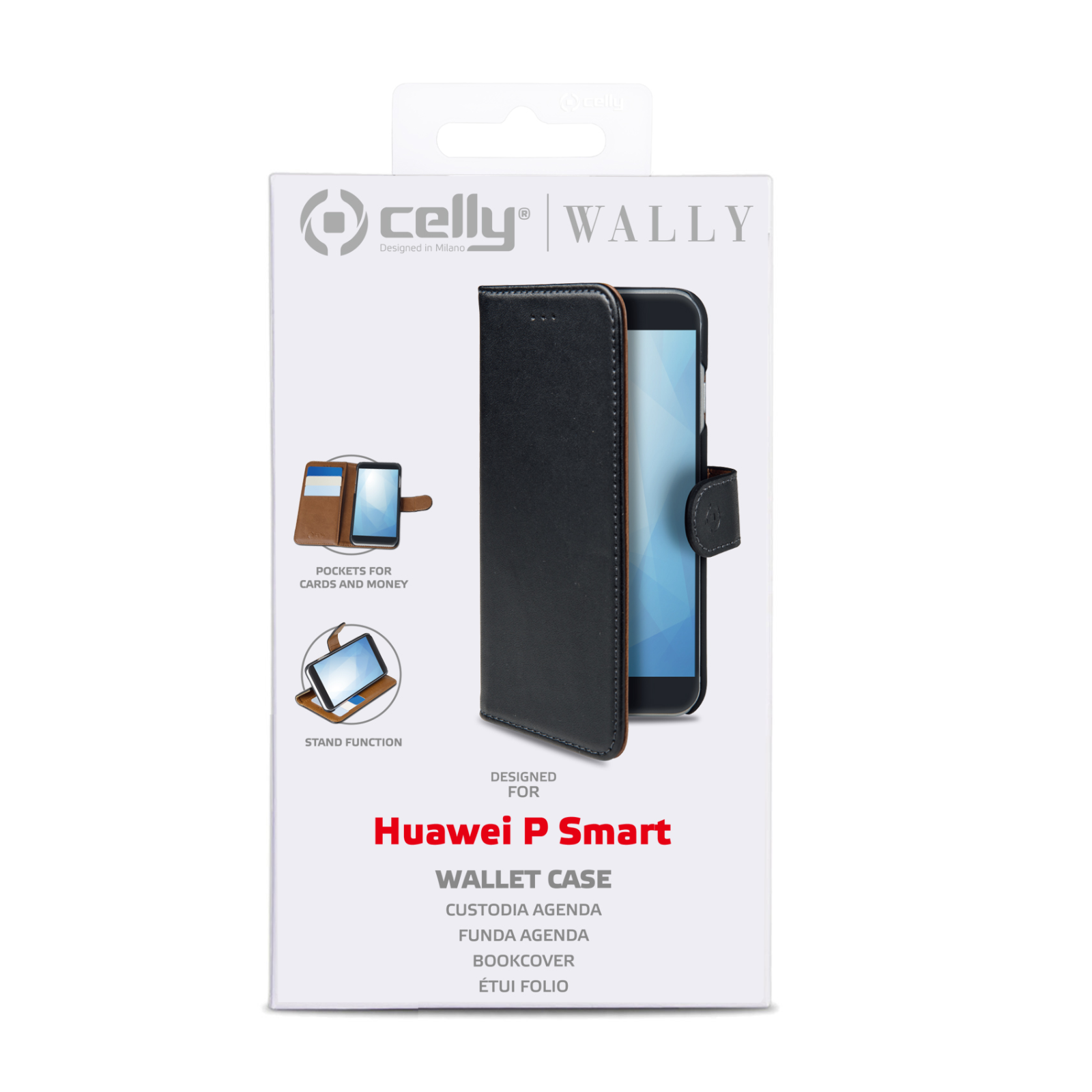 Cover per Huawei P Smart Custodia a libro magnetica pelle Flip Portafoglio