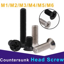 M1/M2/M3/M4/M5/M6 Small Micro Cross Phillips Flat Countersunk Head Bolt Screw