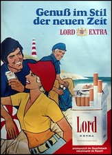 Lord Extra  Zigaretten, originale Werbung aus 1972   Leuchtturm