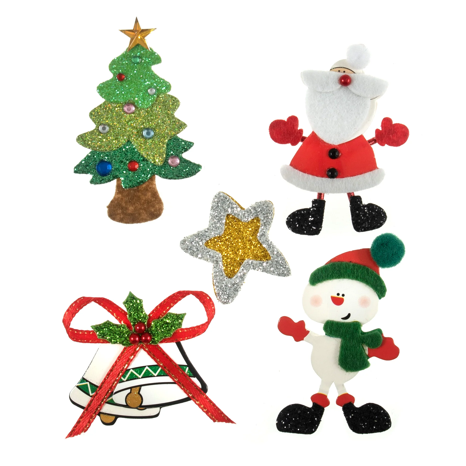 Christmas Craft Embellishments: Christmas Characters - 5pc