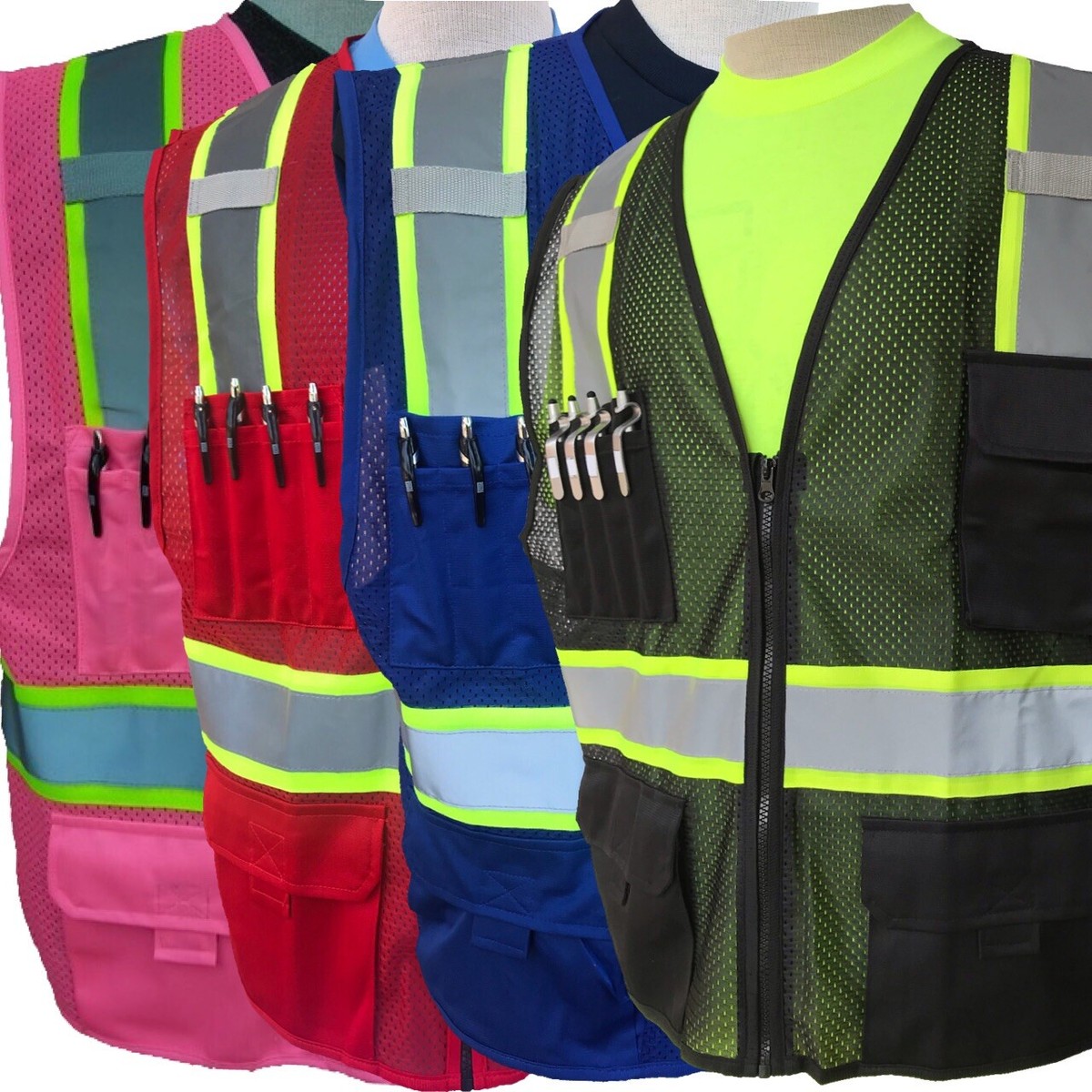 98-2200BKG,RBU,RD,PNK,MESH VEST 2
