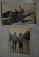 Lot of 2 Vintage Black and White Photos of a U.S. Army Soldiers