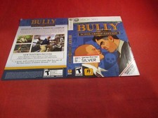 Bully Scholarship Edition Xbox 360 Promo Release Display Cover Art ONLY