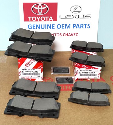 2008-2022 Toyota Sequia Front & Rear Brake Pad Set GENUINE OEM PART