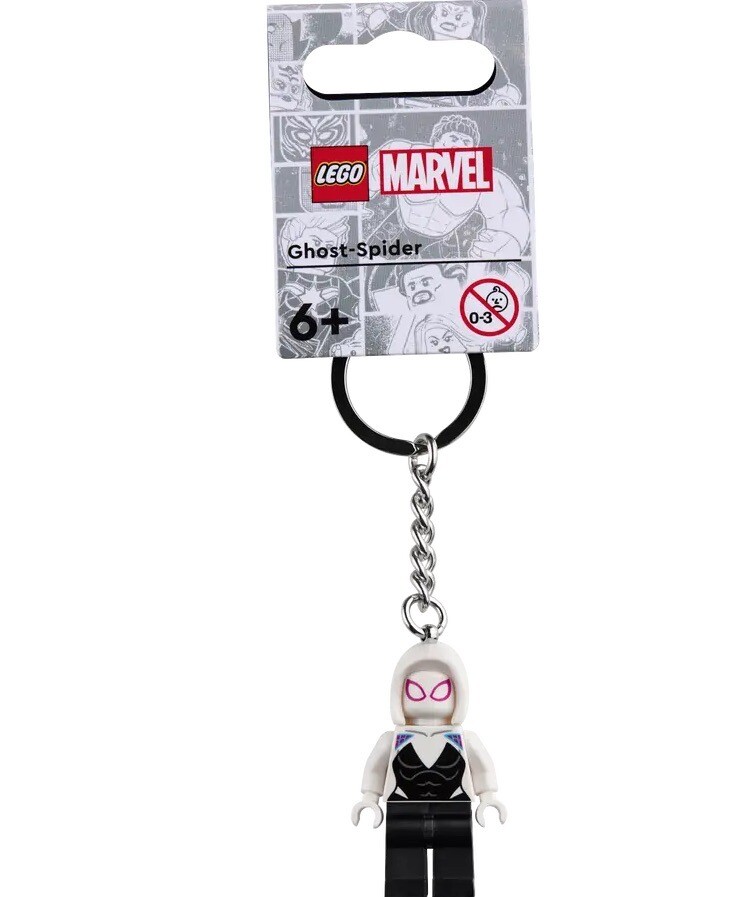 Lego 854292 Ghost-Spider Keychain Keyring - New - AU Spiderman