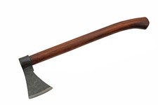 SZCO Supplies 16" Viking Style Hand-Forged Axe - Carbon Steel Blade with Wood...
