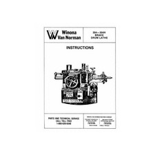 Van Norman Model 304 Brake Drum Lathe Instruction Manual Van Norman Model 304 Brake Drum Lathe Instruction Manual