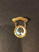 LGB 10K GOLD 1897 Congress of Parents & Teachers Brooch Pin 4.30g, 0.14ozt