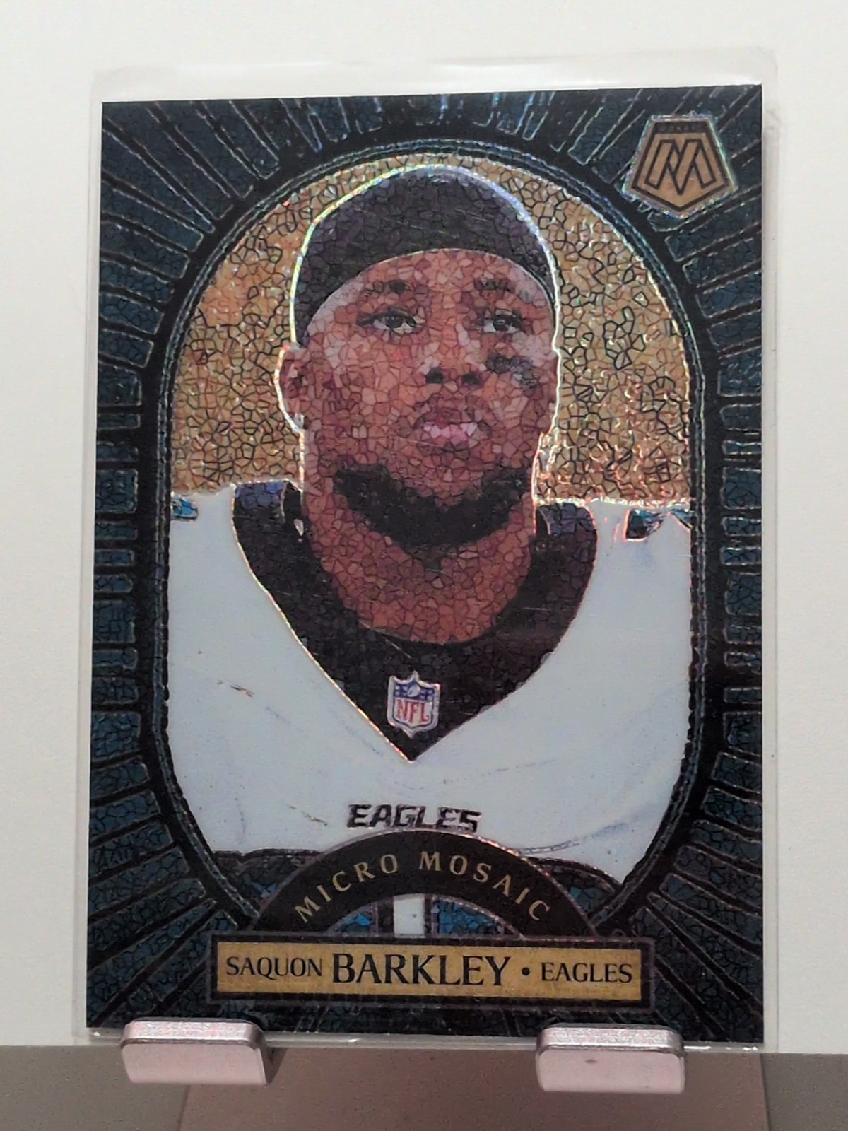 Panini 2025 Mosaic Football Micro Mosaic Saquon Barkley #5 Eagles NFL Card