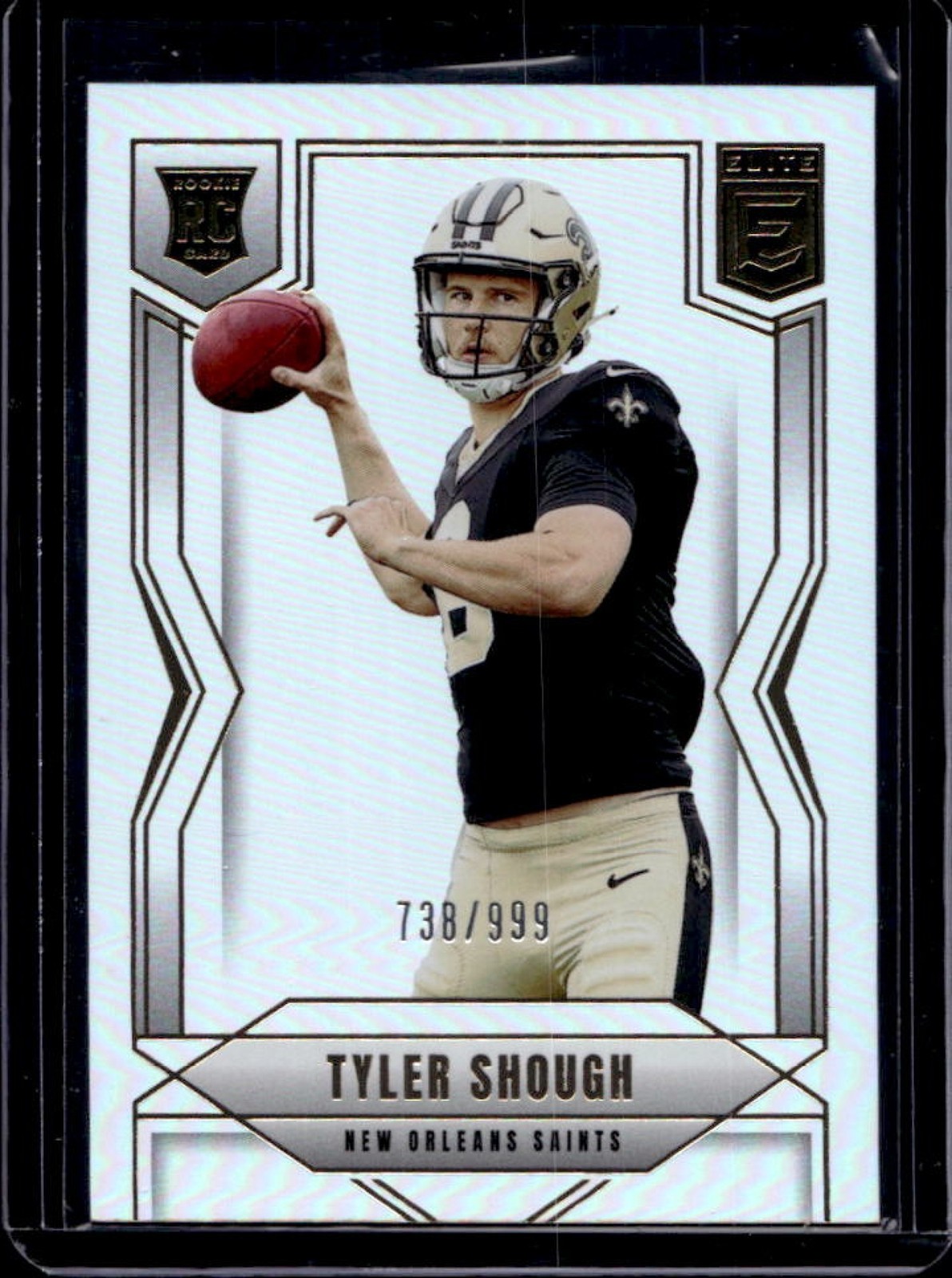 2025 Donruss Elite Tyler Shough Rookies RC Rookie #738/999 Saints