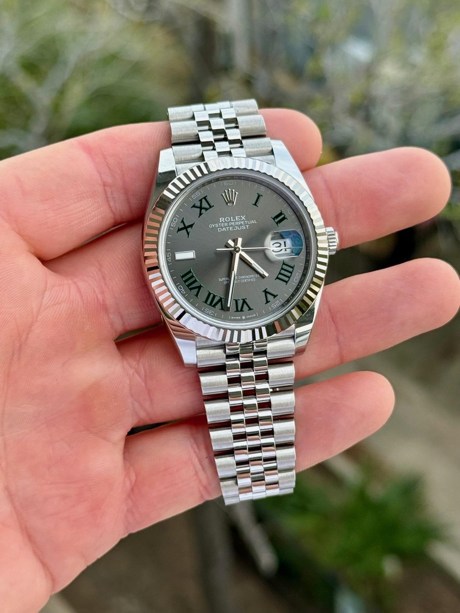 2025 Rolex Datejust 126334 Wimbledon 41mm Jubilee w/ Box & Papers