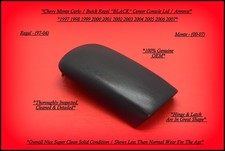 Chevy Monte Carlo Buick Regal Center Console Lid Armrest Black Oem 9707 Clean