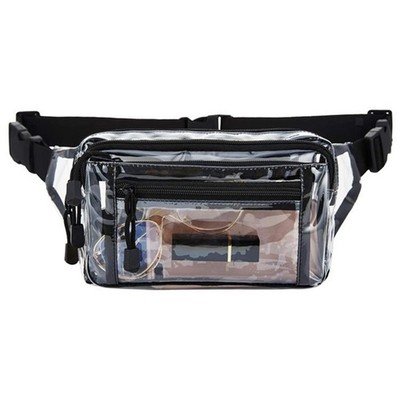 Transparente Bauchtasche trendige leichte Handtasche für Laufen Training Stadion Events