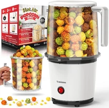 Hot Air Popcorn Popper with Serving Bowl for Family Gathering | Fast & Easy Air 
