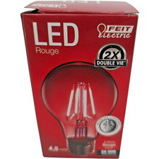 Feit Electric LED 4.5W Dimmable Red LED Light Bulb