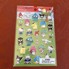 Brand New Cute Sanrio 6" by 9" Puffy Sanrio Characters Sticker Sheet