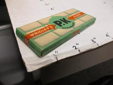 WRIGLEY'S P.K. chewing gum box 1940s EMPTY Canada bi-lingual SPEARMINT #1E