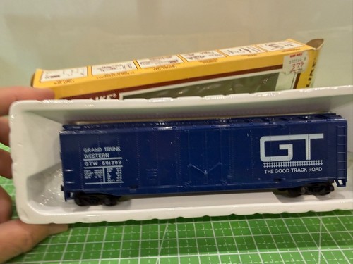 Coche de carga Grand Trunk Western 50' LIFE-LIKE 8436 azul #GTW 591399 | Zustand: Used