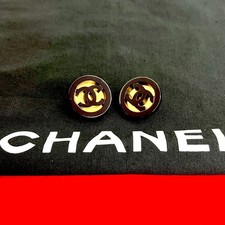 Chanel Coco Mark Earrings Women Gold One Size 635725