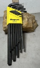 Snap-on AWXL13 13 pc SAE Extra-Long L-Shaped Hex Key Set 0.05 through 3/8"