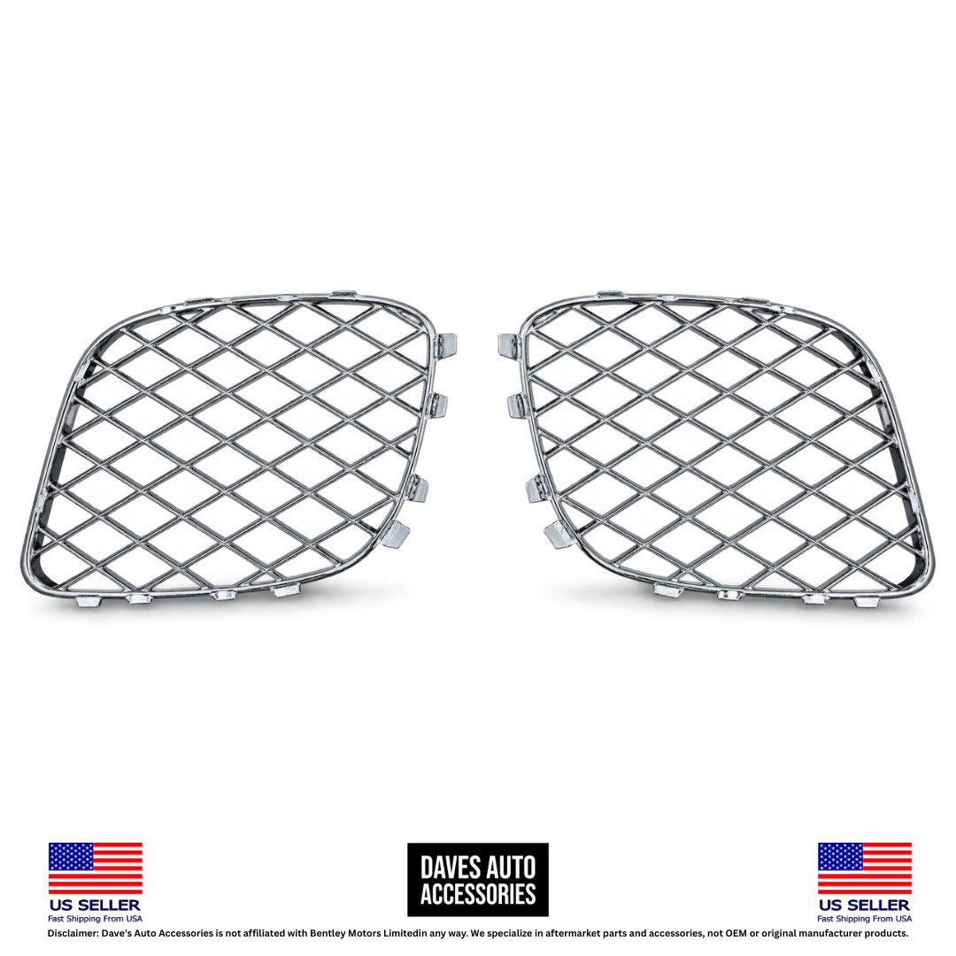 Bentley Continental Flying Spur 2009-2013 Front Lower Bumper grilles Set Chrome