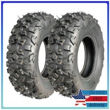 Set Of 2 All Terrain Atv Utv Tire At20x6-10 6 Ply Tubeless Off-road Tires