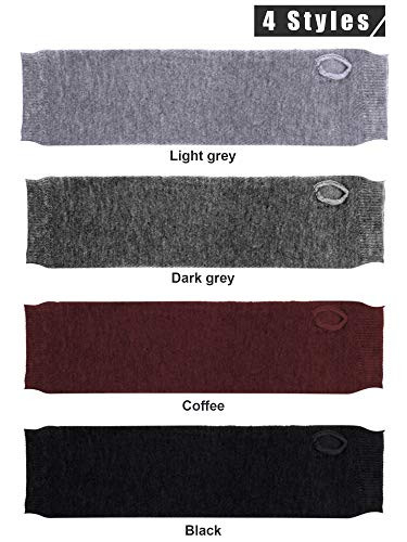 4 Pairs Long Fingerless Gloves Warmer Thumbhole Elbow Length Gloves for Women - Bild 3 von 7