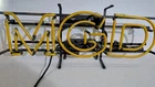 Vtg Miller Genuine Draft MGD Neon Sign (NON WORKING BROKEN TUBE SEGMENT)