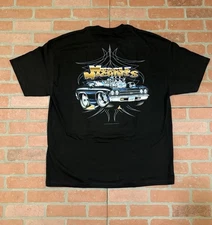 Vintage Y2K Muscle Machines T-Shirt Black ODM Muscle Car Men’s 2XL Deadstock NWT