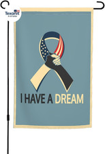 Mlk I Have a Dream Martin Luther King Jr Day Garden Flag 12X18 Inch Double Sided