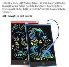LCD Writing Tablet, 10 Inch Colorful Board Drawing Blue Pink