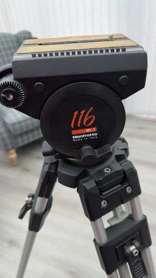 Manfrotto 116 Mkiii Tripod And Fluid Head - Image 2 of 4