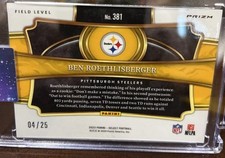 Panini Ben Roethlisberger Football Sports Trading Cards for sale