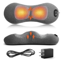 3 In 1 Electric Lumbar Support Pillow Smooth Spine Triple Fusion Back Massager