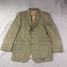 Ralph Lauren Blazer Mens 44L Brown Houndstooth Check Wool Sport Coat Jacket