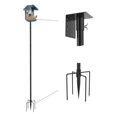 79 Inch Mounting Pole Compatible with Bird Buddy-5 Base Heavy Duty and Adjusa...