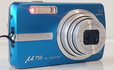 Olympus 750 Mju 750 Sky Blue 7.1MP 5x Zoom Camera Tested Exc 5 from Japan
